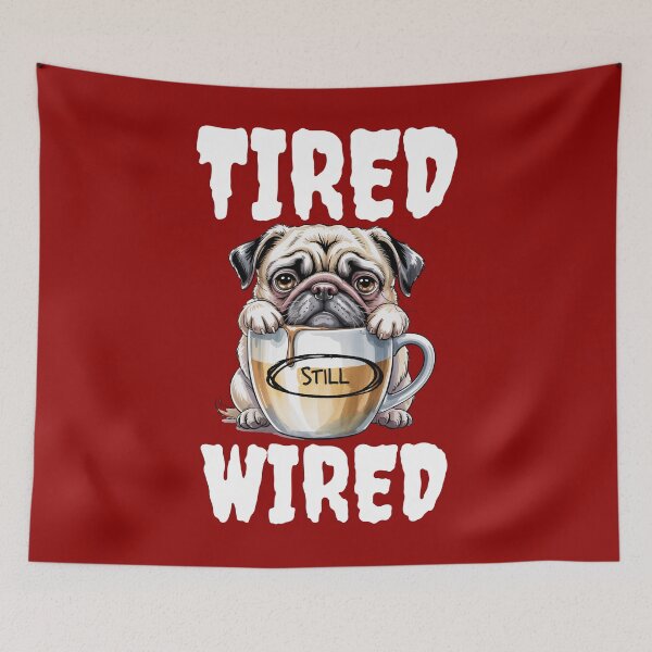 Item preview, Tired STILL Wired - Funny Sleepy Not Tired Classic T-Shirt designed and sold by freshwear design.