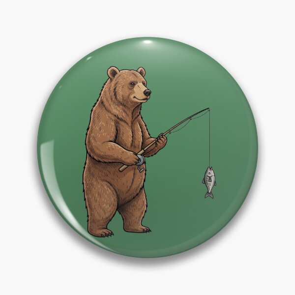 Item preview, Bear fishing  designed and sold by Too Kool Designing .