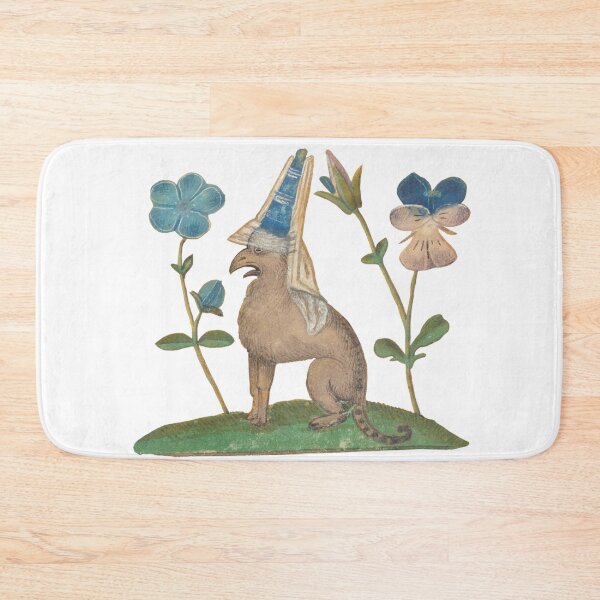 Item preview, Medieval marginalia beast in hat designed and sold by IllmadeErrant.