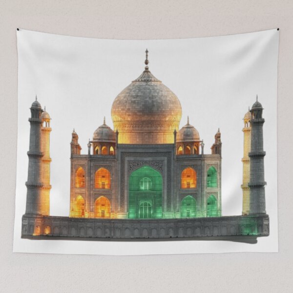 Item preview, Taj Mahal India Colors Glow designed and sold by AlexLineArt.