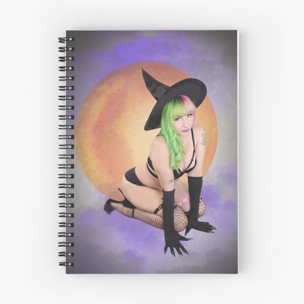Item preview, Pinup Girl Witch in Moonlight designed and sold by AlkalineKittyxx.