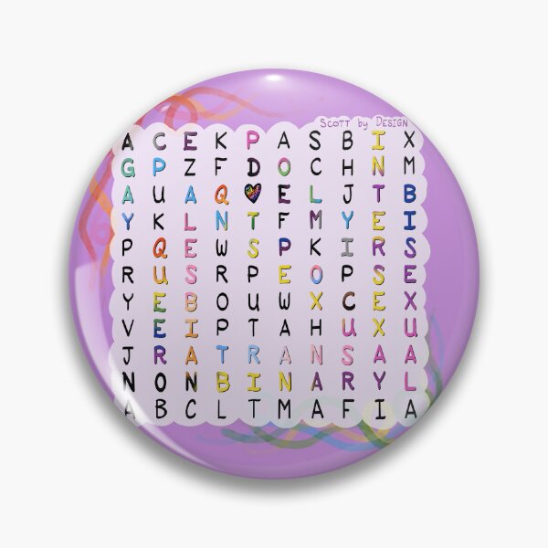 Item preview, Sopa de letras LGBTQIA+ designed and sold by Haley Scott.