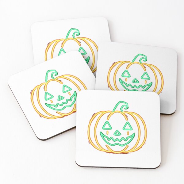 Item preview, Neon Pumpkin Jack O’Lantern Halloween designed and sold by AlexLineArt.