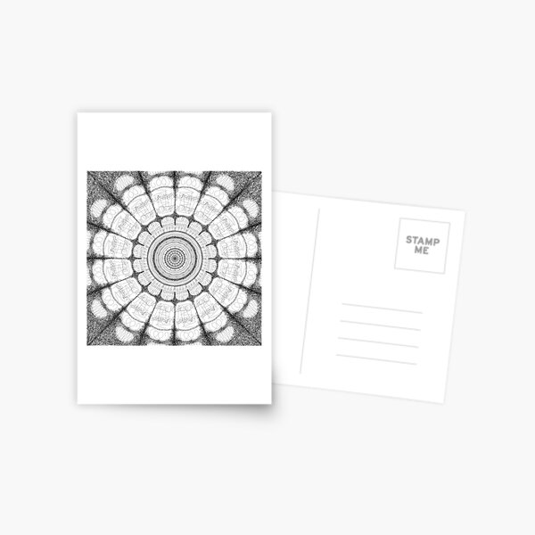 Scribble Painting no 3 by iServalan Exclusive to Tale Teller Club Records Postcard