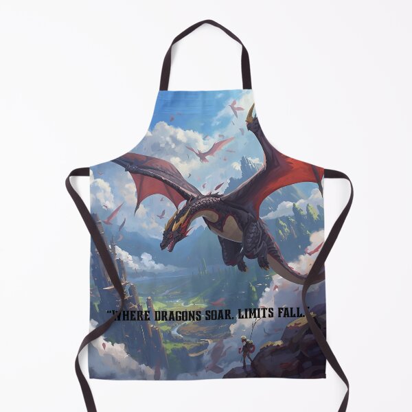 Item preview, Where Dragons Soar, Limits Fall | Epic Fantasy Dragon Quote Design designed and sold by george335555.