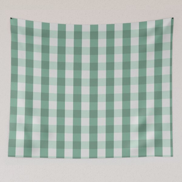 Item preview, Green Gingham Check designed and sold by Made By Mal Studio.