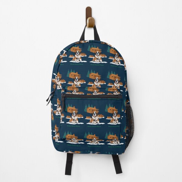 Item preview, Saint Bernard Dog with Home Sweet Home Cabin designed and sold by Ciervo Primavera.