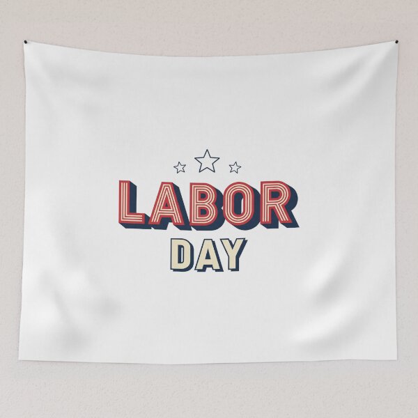 Item preview, Retro Labor Day Patriotic USA Holiday designed and sold by Ruby River.