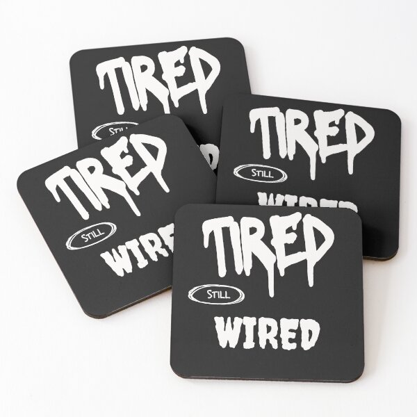 Item preview,  Tired Still Wired - Funny Sleepy Not Tired Essential T-Shirt designed and sold by freshwear design.