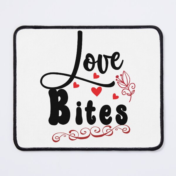 Item preview, Love Bites Couples Humor Cute Vampire Romantic Design,Funny Love Bites Vampire Romance Quote Gothic Humor designed and sold by PrintMod.