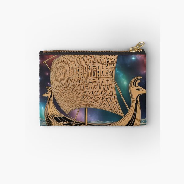 Item preview, Solar Boat of Ra – Surreal Cosmic Egyptian Artwork designed and sold by Fruzbt.