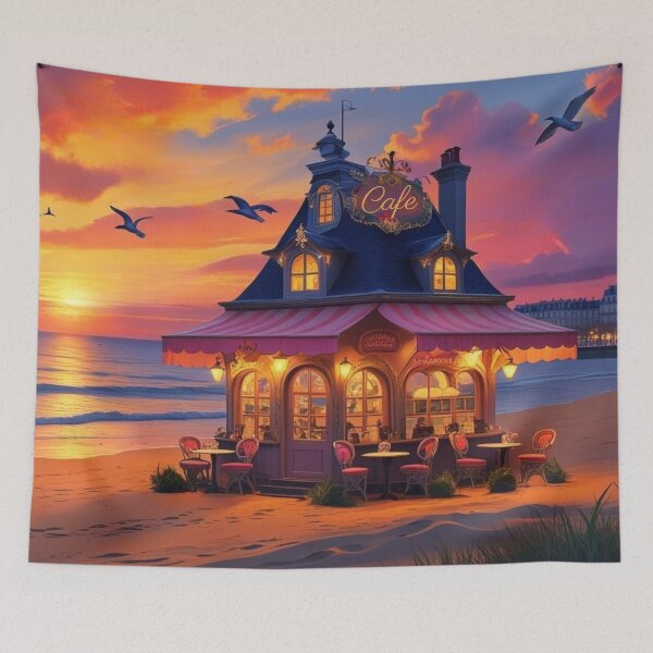 Item preview, Cafe on the beach. designed and sold by janice56.