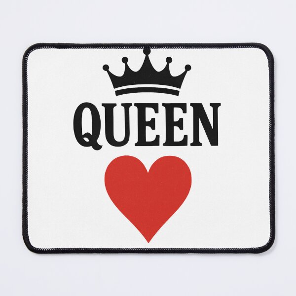 Item preview, Queen Crown and Heart Design – Matching Couple T-Shirt designed and sold by NOVA VIBES STUDIO.
