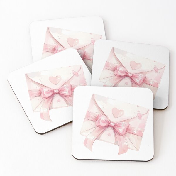 Item preview, pink envelope with bow designed and sold by viviofthevalley.