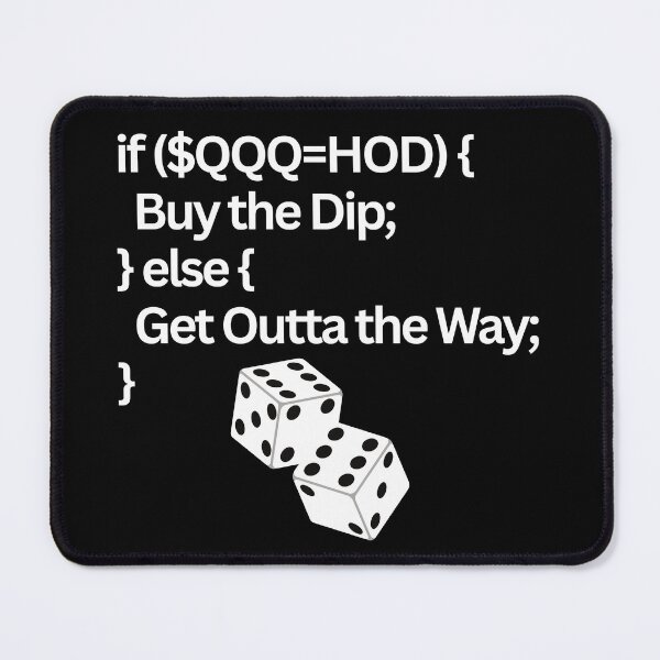 Item preview, If/Then QQQ - White on Black designed and sold by 1focus2infinity.
