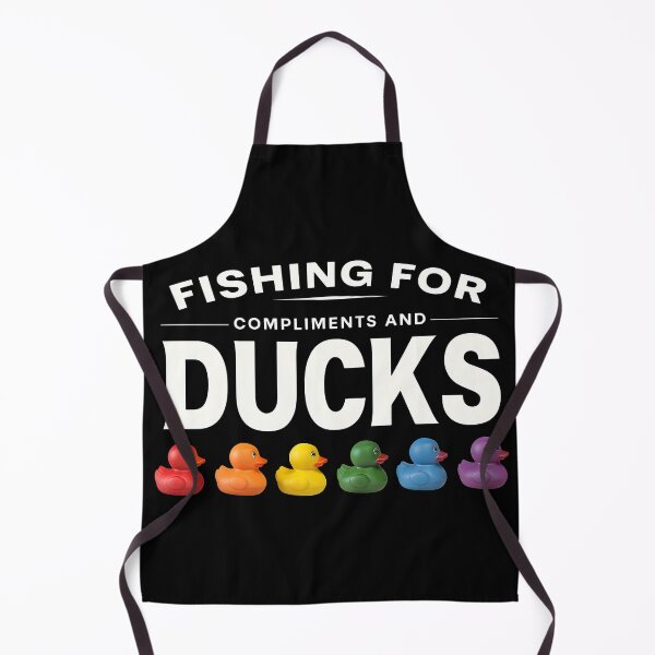 Item preview, Fishing for Compliments and Ducks Funny Design designed and sold by TeeTimeTreasure.