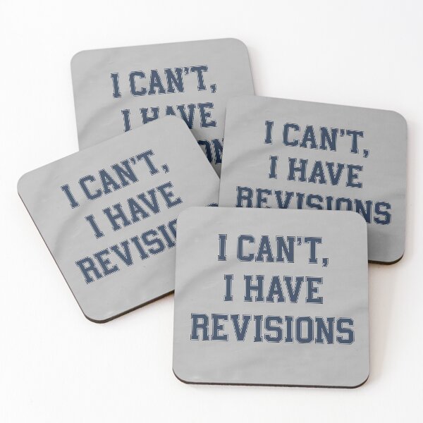 Item preview, I Can't, I Have Revisions - Dark Academia Student T-Shirt, College Exam Humor Gift for Students designed and sold by Rilindi.