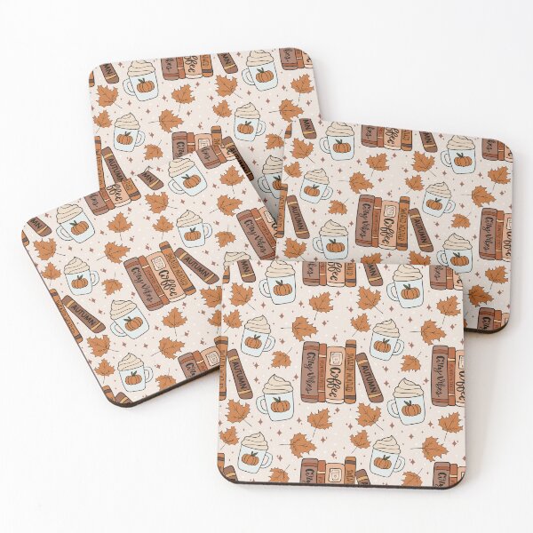 Item preview, Cozy Fall Books and Coffee designed and sold by Made By Mal Studio.
