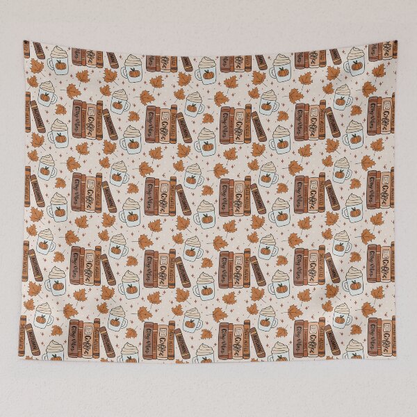 Item preview, Cozy Fall Books and Coffee designed and sold by Made By Mal Studio.