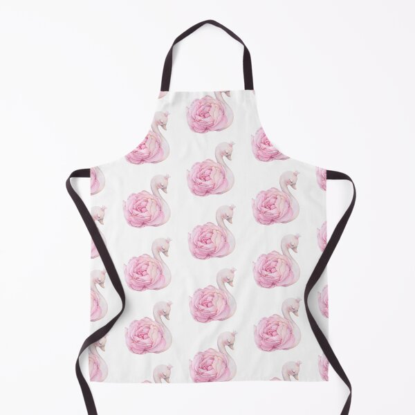 Item preview, swan with pink rose designed and sold by viviofthevalley.