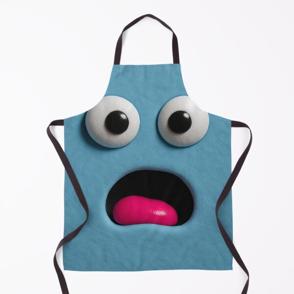 Item preview, Surprised Blue Clay Face with Googly Eyes designed and sold by Alexzonartshop.