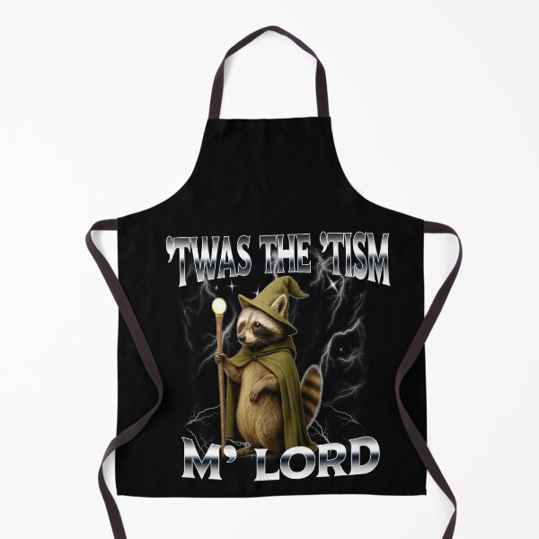 Item preview, Funny Twas The Tism M Lord Medieval Raccoon Meme Humor designed and sold by elderberry.