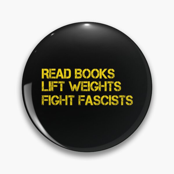 Item preview, Read Books Lift Weights Fight Fascists Antifascist Workout Shirt  designed and sold by kawaiivsglitch.