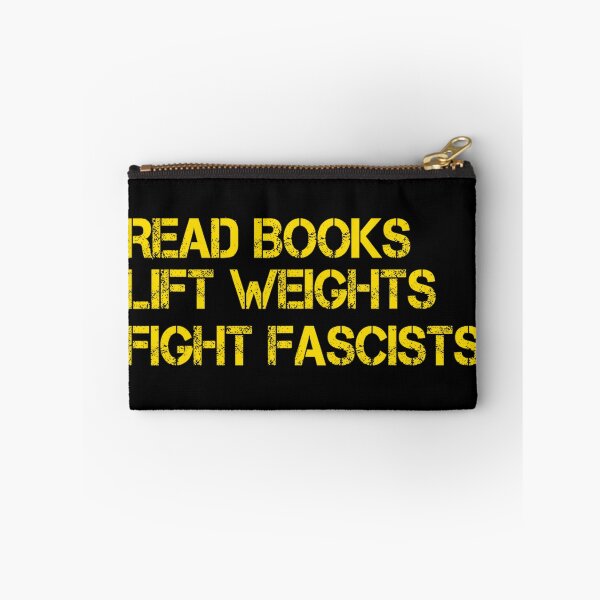 Item preview, Read Books Lift Weights Fight Fascists Antifascist Workout Shirt  designed and sold by kawaiivsglitch.