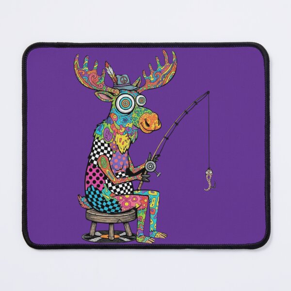Item preview, Psychedelic Moose Fishing  designed and sold by Too Kool Designing .