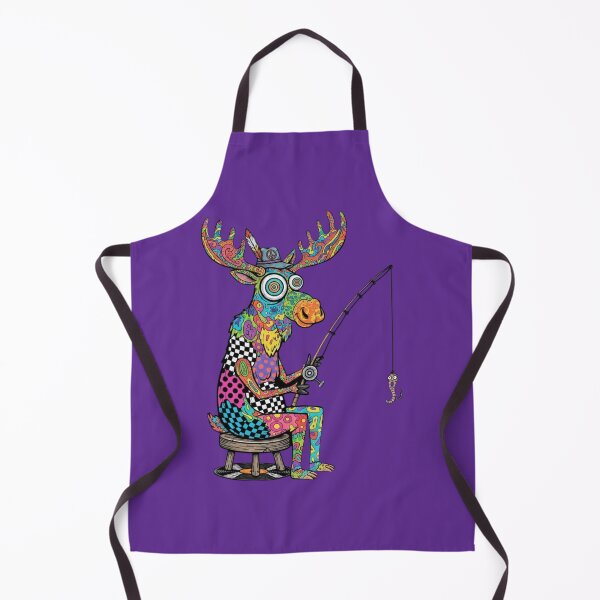 Item preview, Psychedelic Moose Fishing designed and sold by Too Kool Designing .
