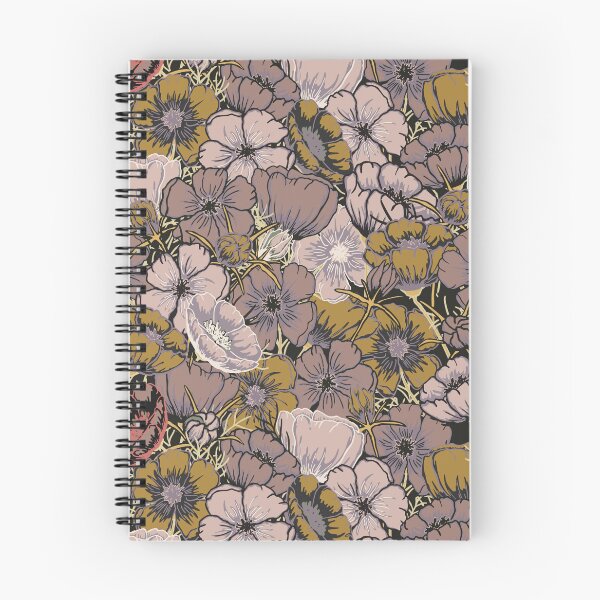 Item preview, Muted colours statement Floral repeat pattern designed and sold by MoonGirlDes000.