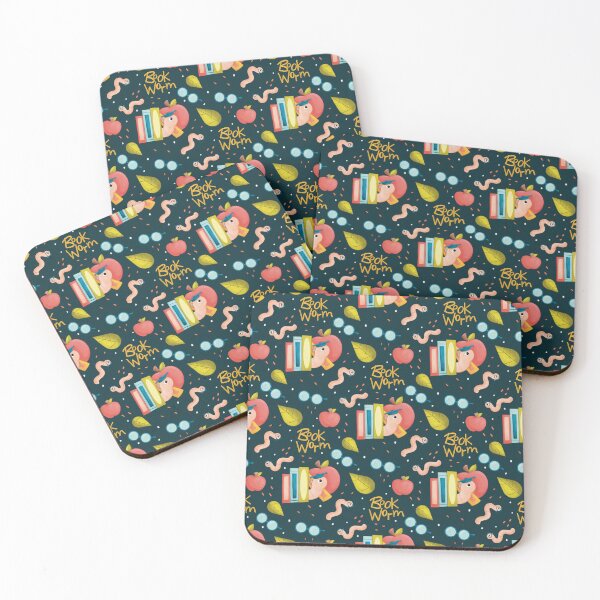 Item preview, Cute Bookworm Pattern – Reading Lover Design for Bookworms, Readers & Bibliophiles designed and sold by kscribblesart.
