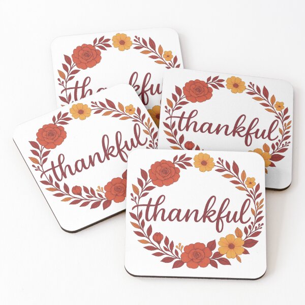 Item preview, Thankful Floral Wreath – Maroon & Mustard Thanksgiving Design designed and sold by VandalMuse.