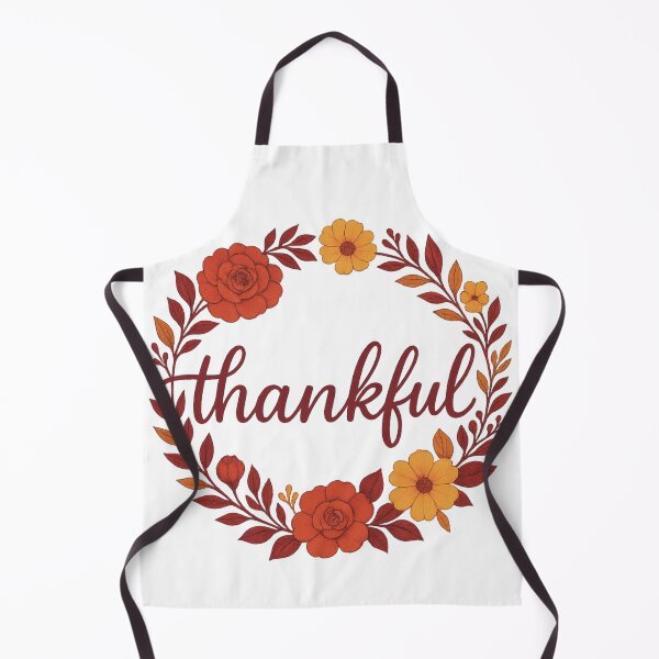 Item preview, Thankful Floral Wreath – Maroon & Mustard Thanksgiving Design designed and sold by VandalMuse.