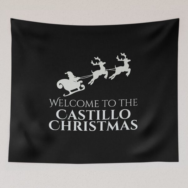 Item preview, Welcome to the Castillo Christmas – Silver Family Name designed and sold by buglevel.