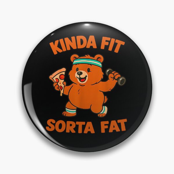 Item preview, Kinda Fit Sorta Fat Funny Gym Cute Panda designed and sold by kawaiivsglitch.