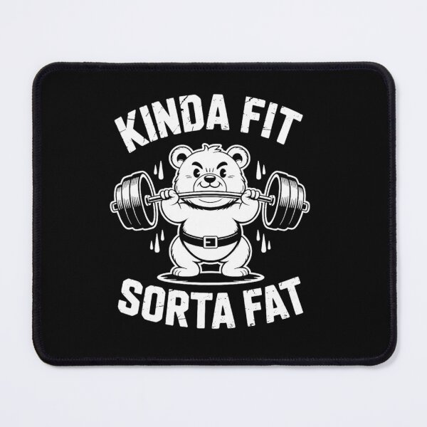 Item preview, Kinda Fit Sorta Fat Funny Gym Cute Panda Retro designed and sold by kawaiivsglitch.