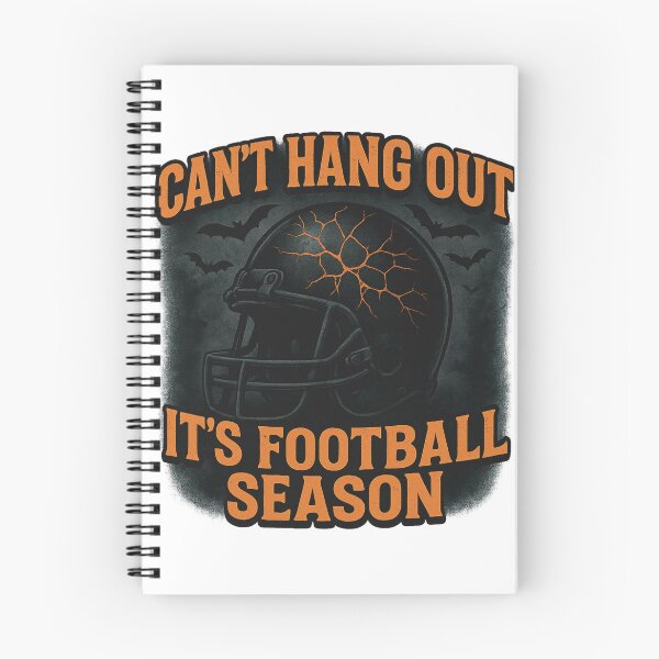 Item preview, Can’t Hang Out It’s Football Season Grunge Helmet Halloween T-Shirt Design designed and sold by VandalMuse.