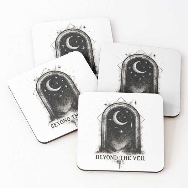 Item preview, Beyond the Veil Portal Tattoo Design – Cosmic Gateway, Crescent Moon, Sacred Geometry, Occult Mystical Esoteric Spiritual Art for T-Shirts, Stickers and Posters designed and sold by magicstudiooo.