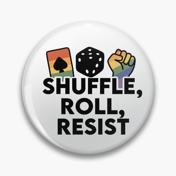 Artikelvorschau, Shuffle, Roll, Resist Brettspiel Pride Design entworfen und verkauft von EnchantedGremlinLoot.