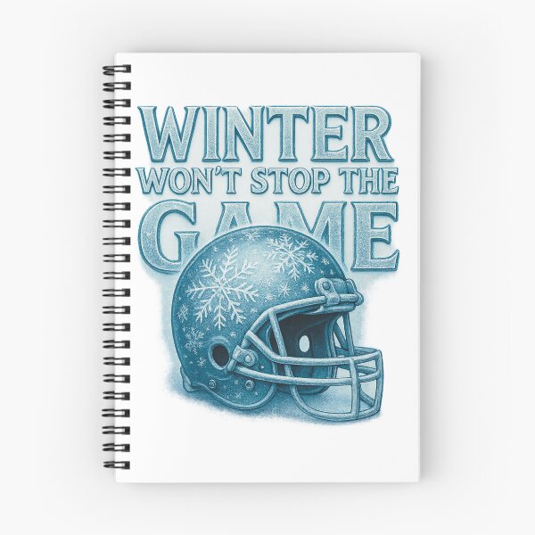 Item preview, Winter Won’t Stop The Game Football Helmet Snowflake Design designed and sold by VandalMuse.