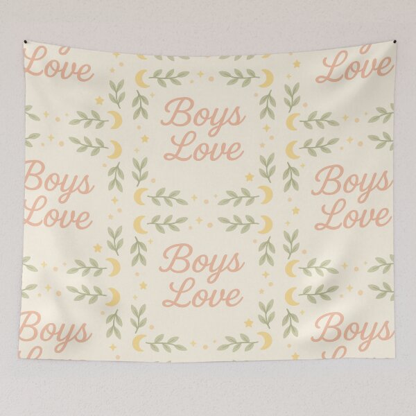 Item preview, Boys Love Moons and Leaves designed and sold by LoveBLoom.