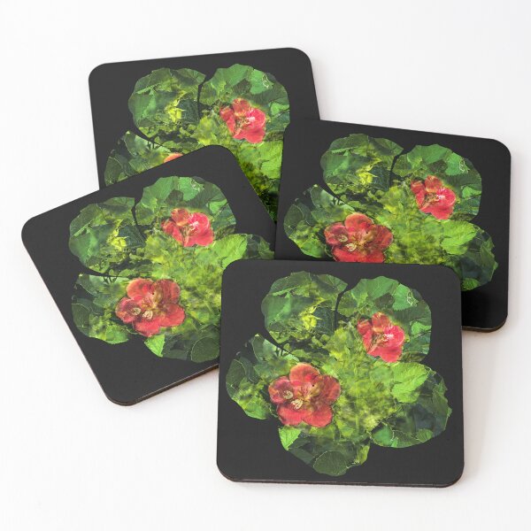 Item preview, Red Orange  Hibiscus Buds to Blooms Double Exposure Cutout  designed and sold by Esoteric Alchemy.