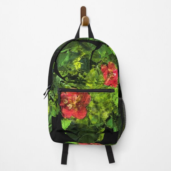 Item preview, Red Orange Hibiscus Buds to Blooms Double Exposure Cutout designed and sold by Esoteric Alchemy.