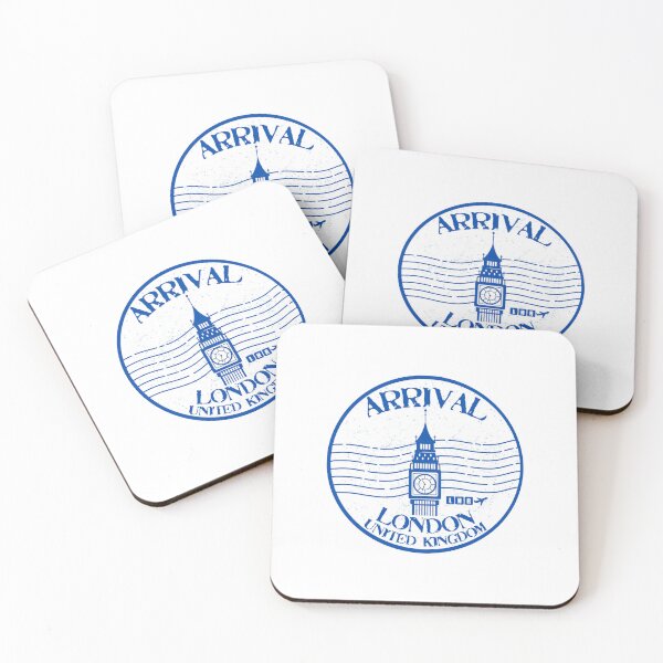 Item preview, London Heathrow Passport Stamp Circular Sticker designed and sold by limesucker.