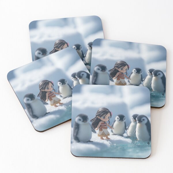 Item preview, Kawaii Castaway & the Penguin Crew designed and sold by ArgentoArt.