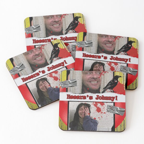 Item preview, "Here's Johnny' The Shining Kubrick Cult Horror Art Print designed and sold by paintdeath.