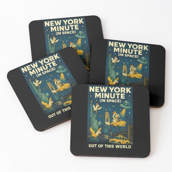 Item preview, Cosmic Comedy – New York Minute (In Space) designed and sold by Camp Chaos by Wharf Wreckers.
