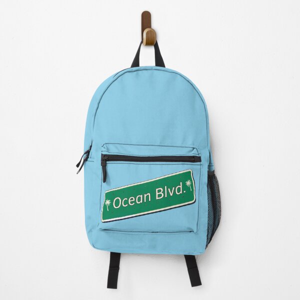 Item preview, Ocean Blvd Sign | Retro Palm Tree Street Design designed and sold by Totally Gen X.