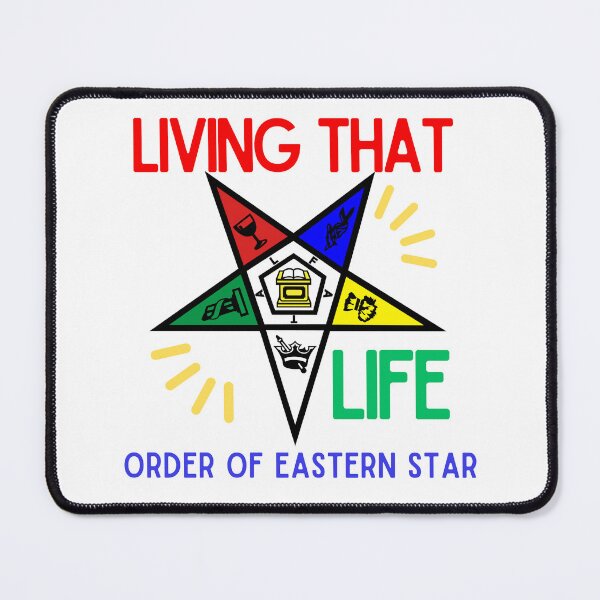 Item preview, Order of Eastern Star OES Living that Star Life designed and sold by Cherishine Creations.